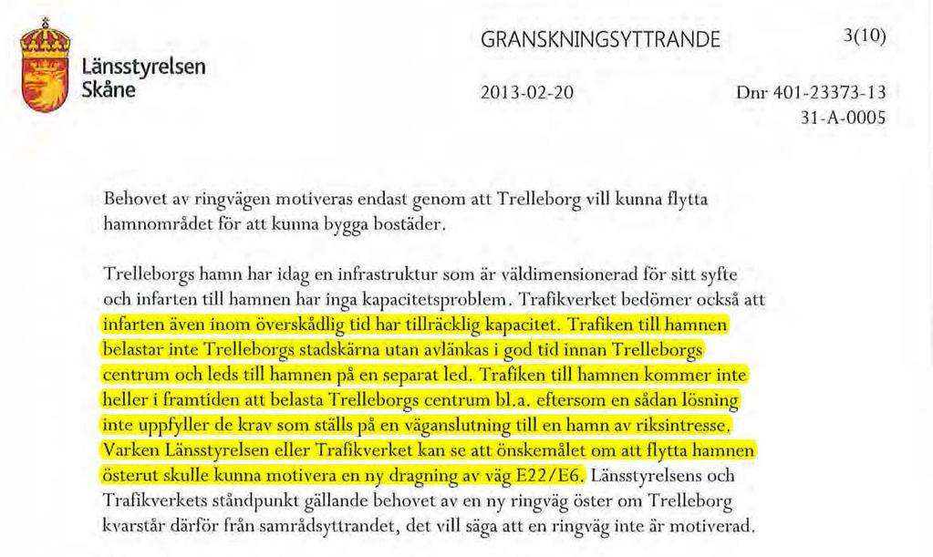 Länsstyrelsens yttrande om FÖP 2025 (ej presenterat i FM).