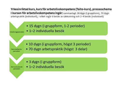 BILAGA 3 Yrkesinriktad rehabiliteringskurs, kurs