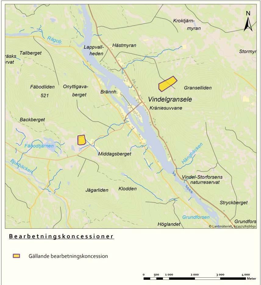 29 Figur 15. Läget av Botnias bearbetningskoncessioner Fäbodtjärn samt Vargbäcken. 12.2 Miljötillstånd 12.2.1 Allmänt Botnia Exploration är i dagsläget i slutfasen med att, med hjälp av