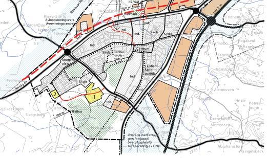 Ur Översiktsplan 2010 Gällande planer och förordnanden I kommunens översiktsplan/framtidsplan, antagen 2010, är området angivet som bostadsområde.