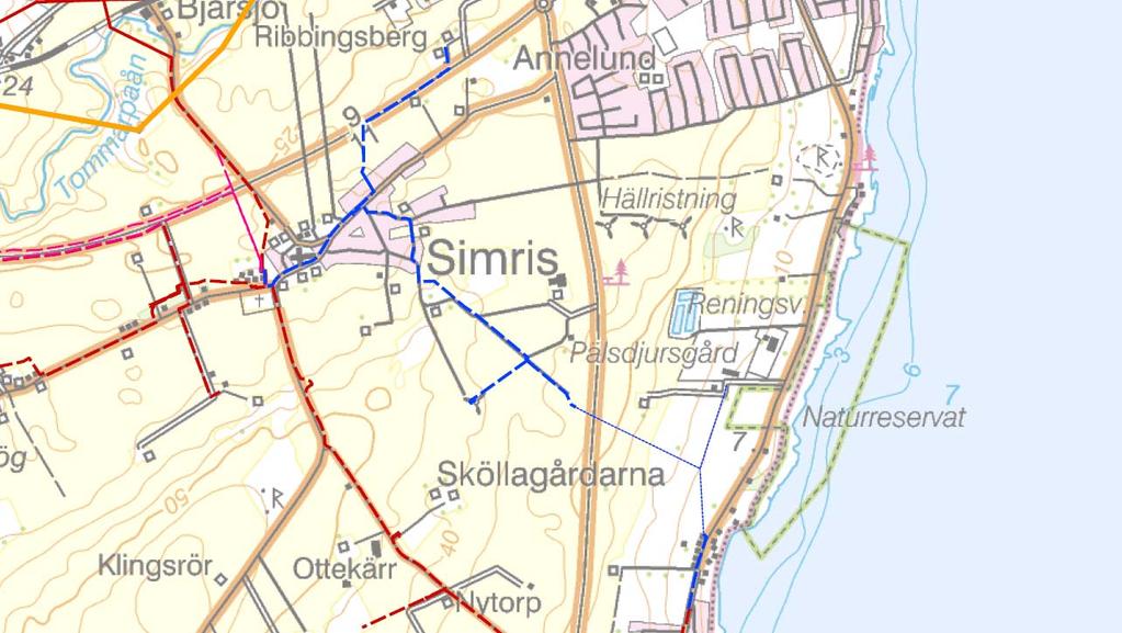 Simris Simrishamns kommun Det lokala elnätet omfattar byn Simris samt