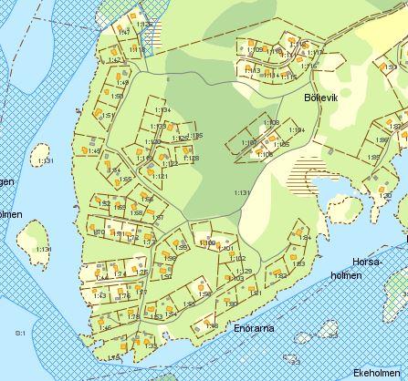Strandskydd i området Hotade arter Det finns en idegran strax söder om Bökevik