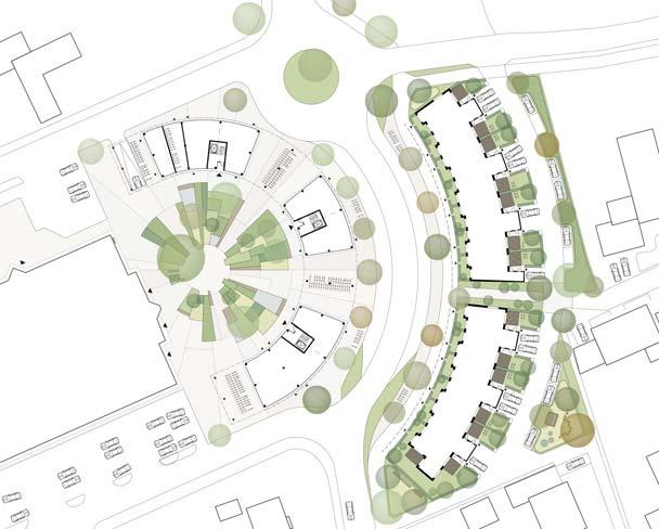 PLANFÖRSLAG Struktur och huvuddisposition Planområdets utformning baseras på ett förslag som togs fram under processen med att ta fram en utvecklingsplan för Bjärred och Borgeby (fördjupad