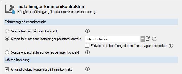 Om systemet ska föreslå namn i en droplista utifrån det som skrivs in när ett nytt kontrakt ska skapas väljer du utökad sökhjälp.