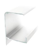 gop MITTPROFIL 10 MM Vitlackerad aluminiumprofil med täcklock av slitstark plast.