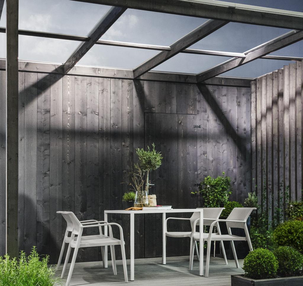 FÖRDELAR MED gop SKYROOF Släpper igenom mycket ljus Filtrerar bort UV-strålning Stabil