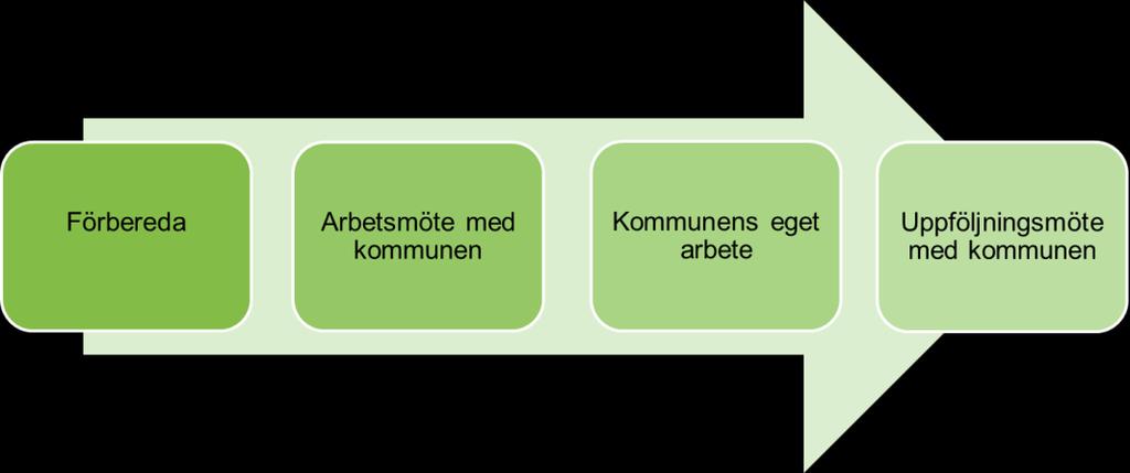 Varje Bredbandslyft kommer att inledas med förberedande arbete för att sedan hålla en dags arbetsmöte tillsammans med kommunledningen.