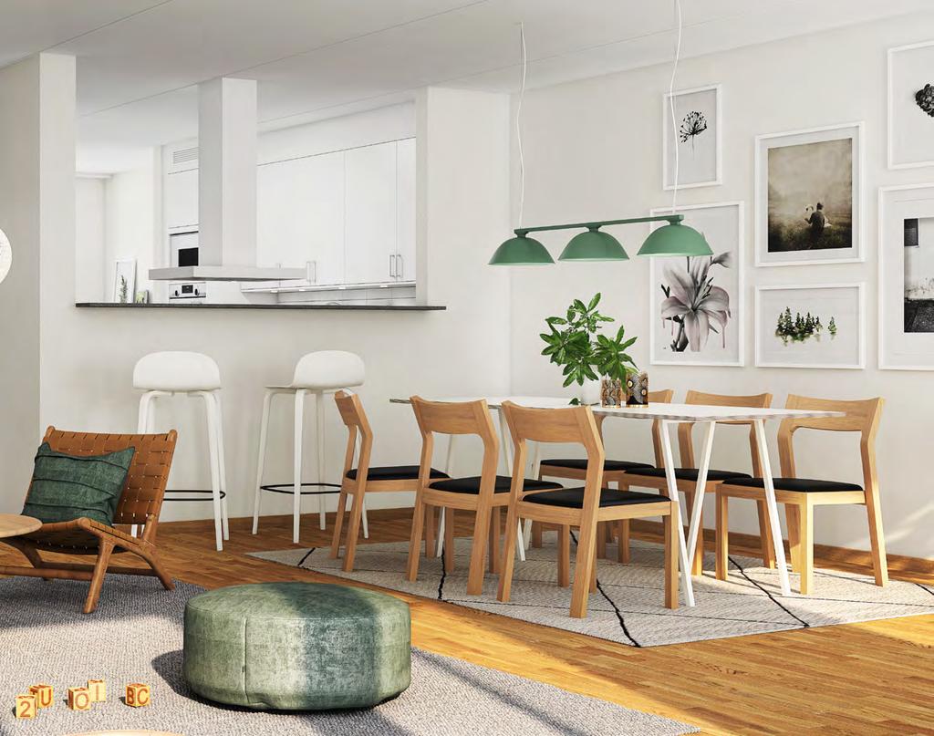 Upptäck den sköna känslan av att flytta hem ETT BOENDE MED HÄRLIGT LJUS Modernt hem med vackra detaljer Äntligen helg! Liv och rörelse fyller hemmets alla vrår.