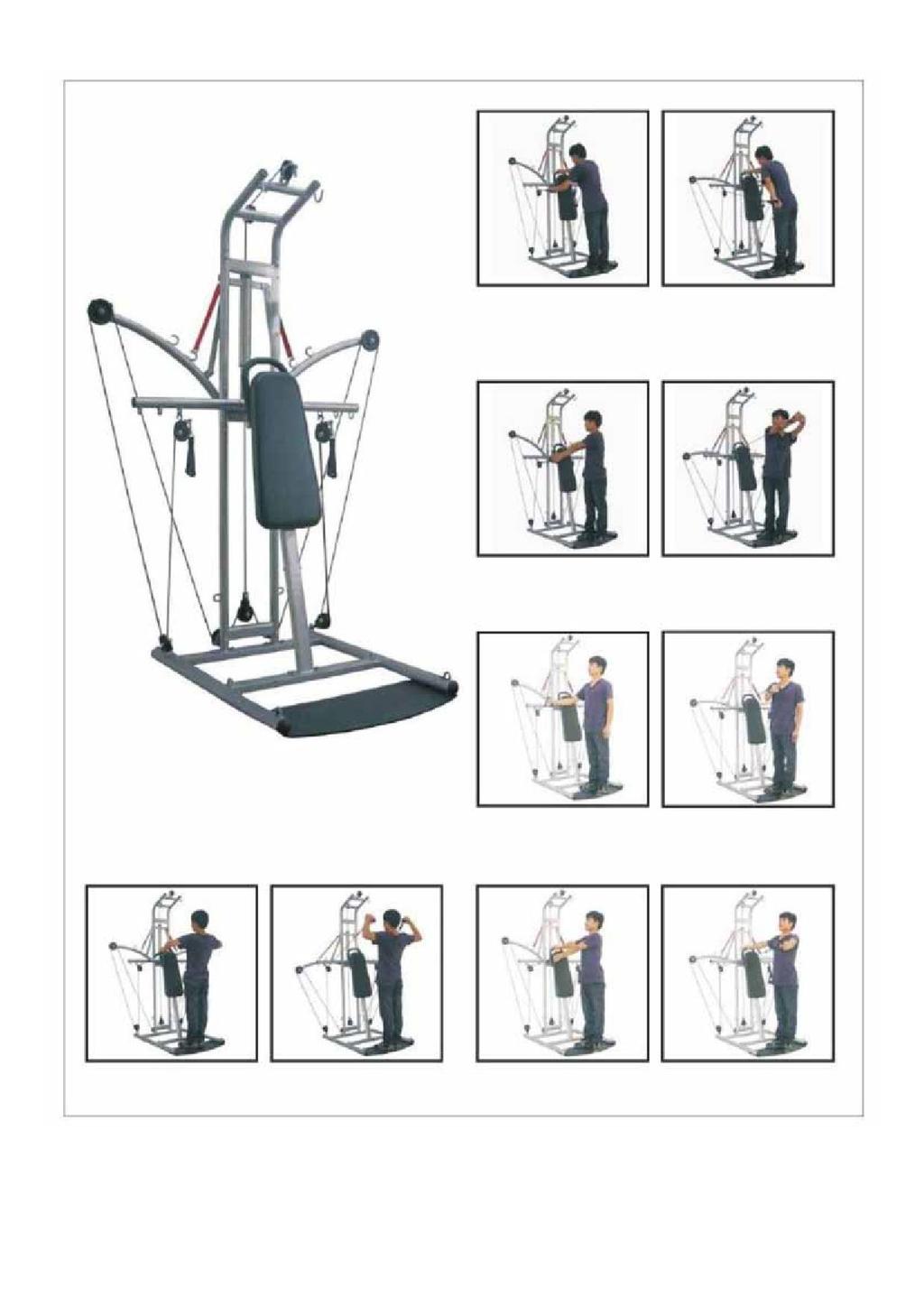 Triceps tillbakaträkk, én arm Ståande kroppsrotation
