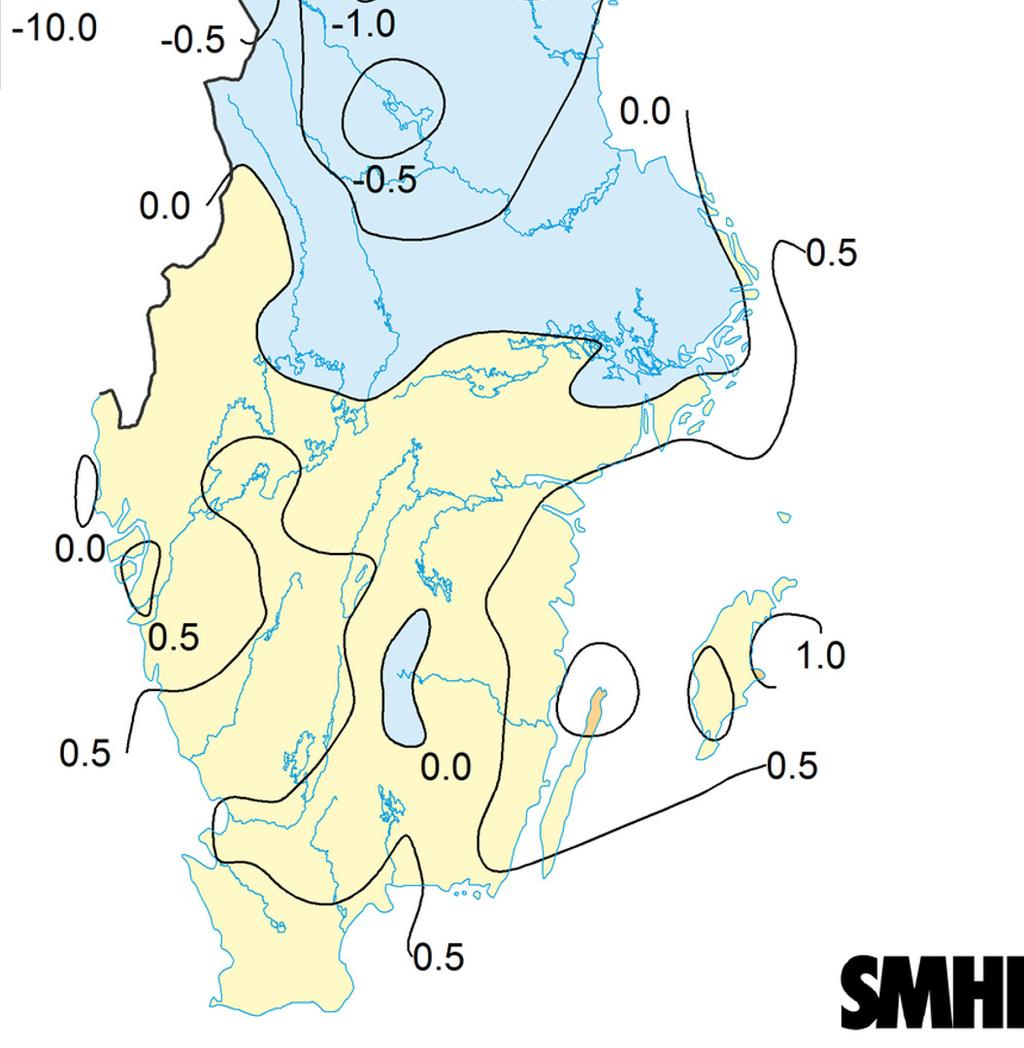 Väder i juni 2017 Temperatur och nederbörd I juni föll stora regnmängder över hela södra Sverige. Det var inte ovanligt med nederbörd upp mot 100 mm på sina ställen i Skåne.