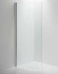 Dusch INR Gäller gathusen WC/DUSCH Angel Rakt hörn med två öppningsbara dörrar, grepp och profiler i blank aluminium, höjd 2000 mm.