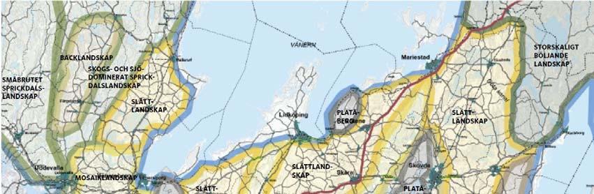 2.2. Landskapstyper 2.2.1. Regionala landskapstyper Västra Götaland är sammansatt av många olika landskapstyper med varierande topografi, ekologi och historia, se karta i figur 2.2:1.