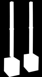 motsvarande högtalare från våra konkurrenter. A11 är ett skalbart system där en eller två basar kan användas och totalt två eller fyra line array pelare kan användas.