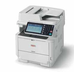 Funktionalitet som förbättrar produktiviteten och arbetsflödet fax skriv ut skanna kopiera Ergonomiskt utformade användarvänliga och intuitiva skärmar visas som snabbt hjälper användaren med varje