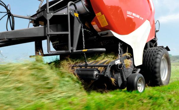 Lely Welger har tre pickup-bredder för att varje sträng ska samlas in så bra det går. Pickupen i standardutförande har GP DTGFF RÁ O &+0 O.