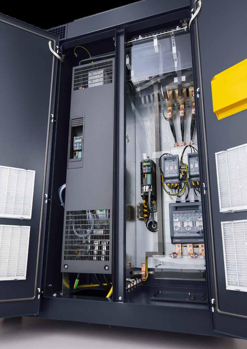 Serie DSD SFC Kompressor med varvtalsreglerad drift Specifik effekt (kw/(m³/min)) Vanlig varvtalsreglering Effektiv SFC-varvtalsreglering Flöde