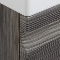 Cedar Grey med sin eleganta trästruktur står för det naturliga. Du kan dessutom välja mellan klassisk vit eller skapa dramatiska kontraster med svart matt som har en silkesaktigt matt spännande yta.