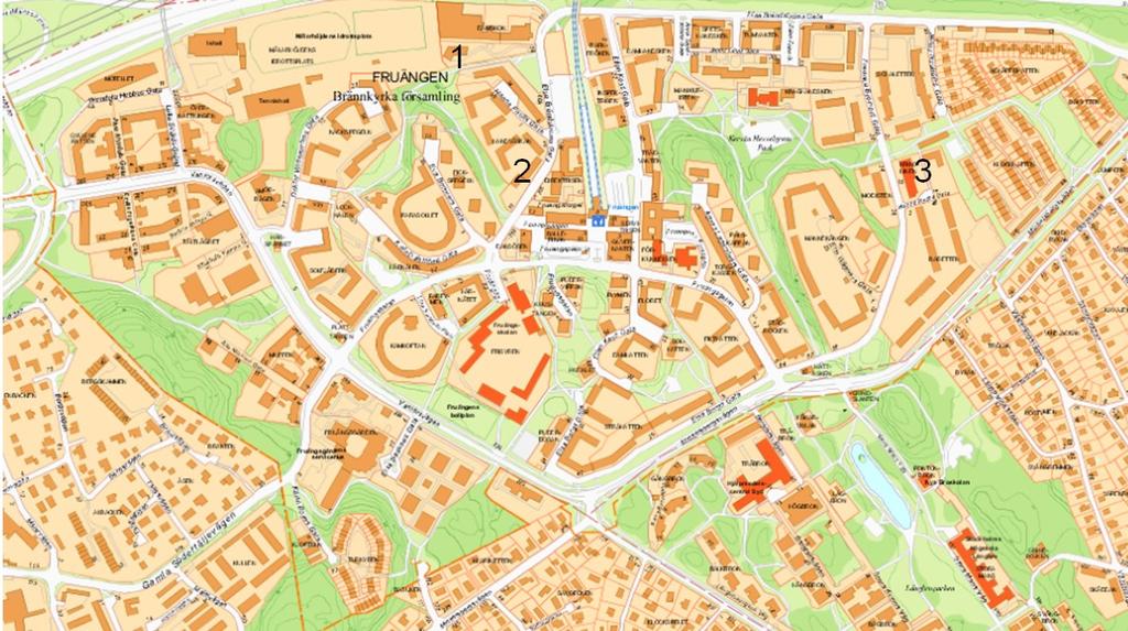 Sida 7 (16) Fruängen 30 lägenheter kommer att byggas i Fruängen under perioden. Inga nya förskolor planeras, men äldre förskolor kommer att ersättas med nya byggnader med plats för fler barngrupper.