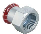 mapress Rödelar - elförzinkat stål RSt 34-2 Ti 12-Rp 3/8 155 26 53 21800 67,75 20 Övergångsmuff inv.