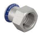 mapress Rödelar - rostfritt stål SS 2347 - Typgodkänt för tappvatteninstallationer Övergångsmuff inv gg 12-Rp 1/2" 145 23 40 33010 161,00 20 15-Rp 1/2" 145 03 23 31802 160,00 20 15-Rp 3/4" 145 05 59