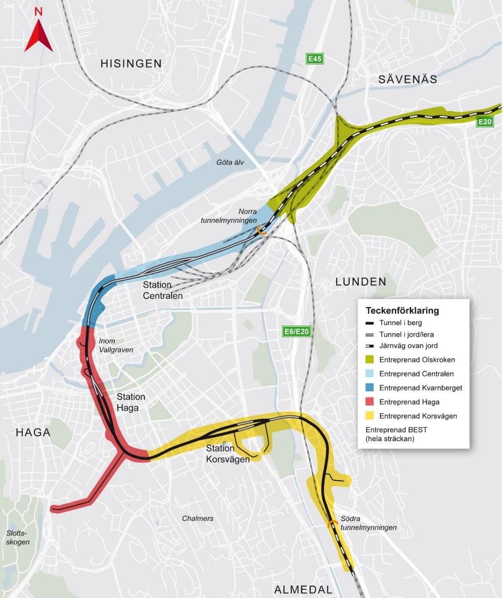 1 Inledning I Göteborg och Västsverige finns idag ett antal brister vad gäller transportsystemets funktion vilket hämmar regionens utveckling.