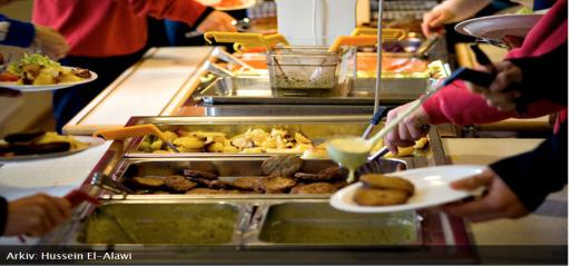 7. Förebygg serveringssvinn Inför rutiner som minimerar matsvinn från serveringskärl som kantiner, karotter och skålar.