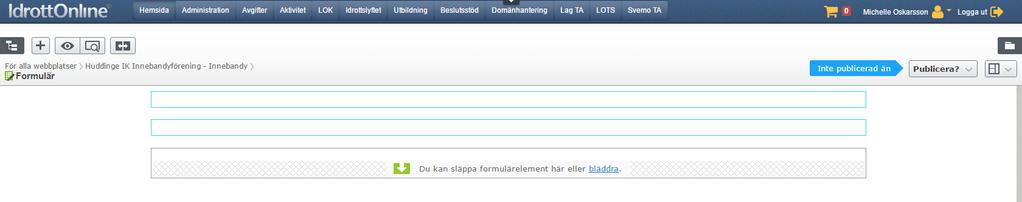 Namnge formuläret och klicka på