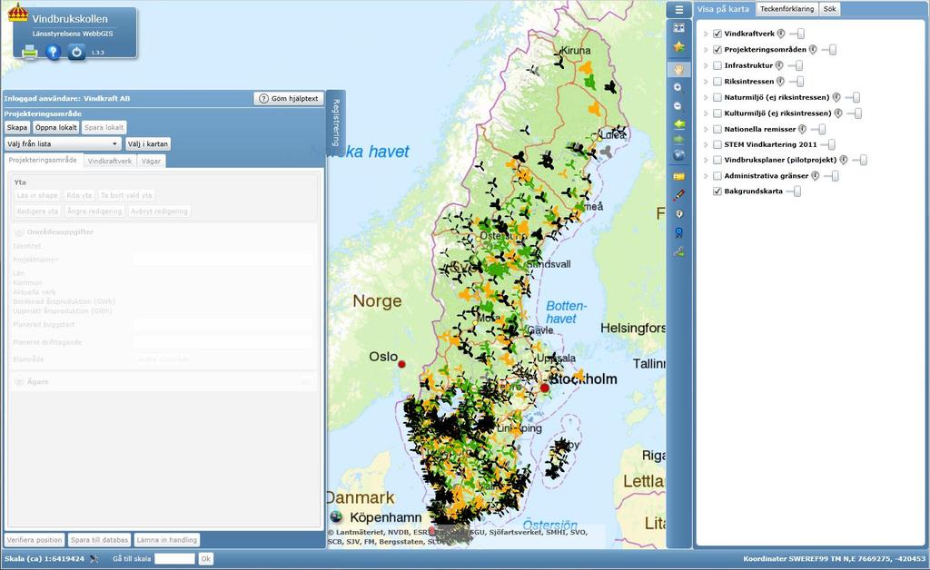 1 Välkommen! Denna användarhandbok är till för att hjälpa dig när du använder Vindbrukskollen. Användarhandboken utgår från den version av Vindbrukskollen du kan nå via datorn.