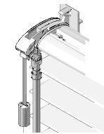 Luxaflex Elipse - Öppet och designat system - Synlig mekanim och vinkelstång