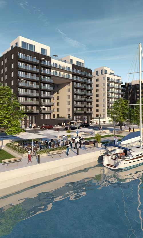 Jublet vet inga gränser! Västermalms strand, en ny spännande stadsdel om 1200 lägenheter på nordvästra Kungsholmen är idag under uppförande.