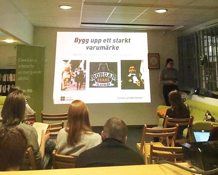178 medlemsorganisationer 37 140 elever har hunnit bli medlemmar i en elevkår hittills under året 121 elevkårer har deltagit i en styrelseutbildning Elevrörelsen Flera år i rad har elevrörelsen gått