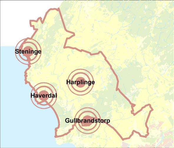 Stråk Norra kusten Gullbrandstorp Haverdal Harplinge Steninge Övriga stråket Antal invånare Medelålder 65+ år 80+ år 1 562 41,7 24 % 4 % 1 663 47,3 32 % 6 % 1 396 39,1 18 % 3 % 796 45,3 32 % 3 % 2