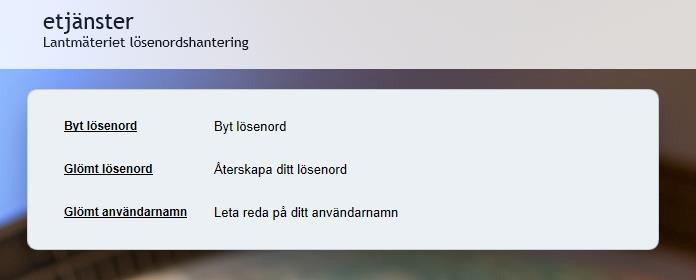 9 (132) Du har nu startat LINA-systemet och kan börja arbeta. 2.4 Byta lösenord Användare kan själv byta lösen. Klicka på Hjälp i inloggningsrutan.