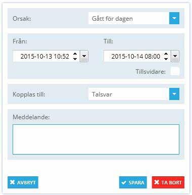 3.9.1.2 Skapa/Redigera Snabbhänvisning Snabbhänvisningar kan endast redigeras eller skapas från Informera (https://one.telenor.se). Se separat manual för Informera. 3.9.1.3 Anpassad hänvisning För att skapa en anpassad hänvisning: 1.
