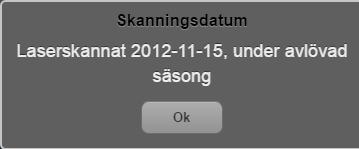 välj Skanningsdatum. Mätpunkten är det röda hårkors som finns mittpunkten av bilden.