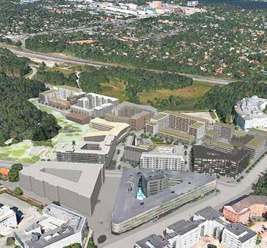 mellan urbanitet och natur. 9 8 7 6 5 1 KOSOPOITEN 1 4 3 C 1. SIS Skola F 6, Förskola 2. Stadsutveckling 3.