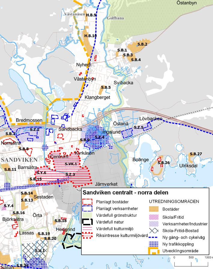 Ortsanalys Sandviken och Högbo Framtida