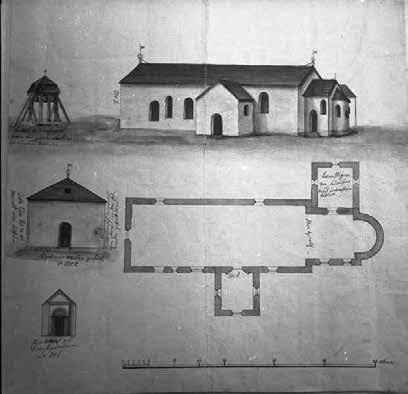 BYGGNADSVÅRDSRAPPORT 2007:121 9 kyrkan ha använts till den Hjälmseryds nya kyrka, men även till Vrigstads kyrka som höll på att byggas vid tillfället.