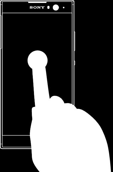 Grunderna Använda pekskärmen Trycka till Öppna eller markera ett objekt.