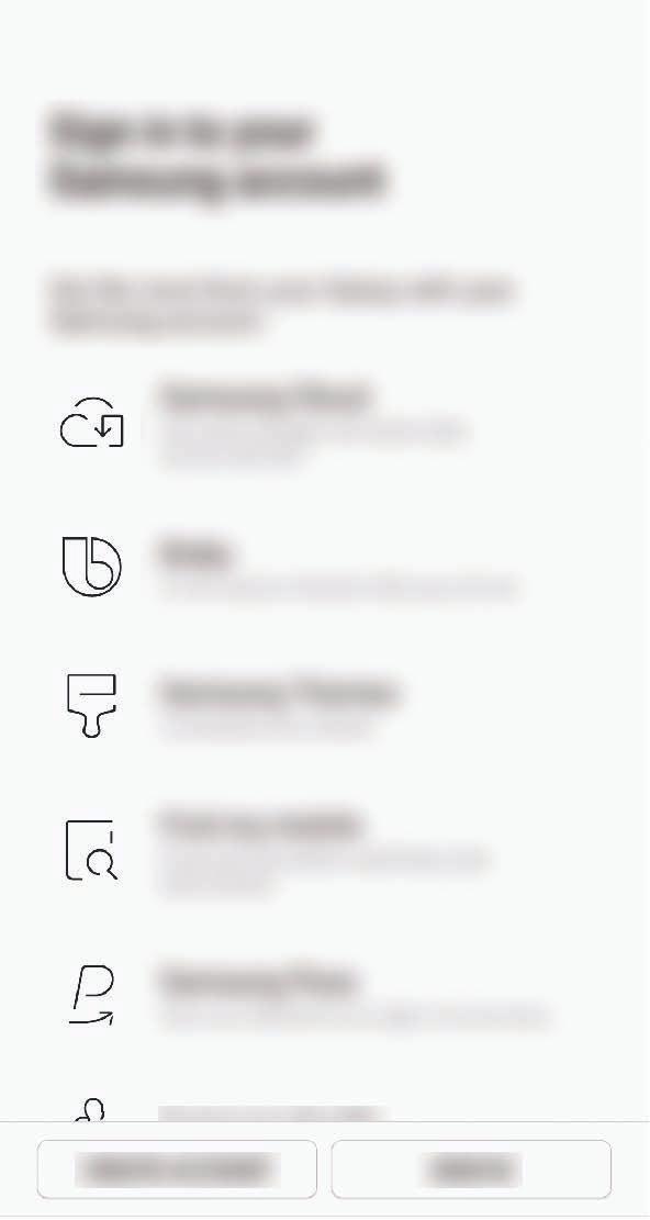 Grunder 7 Logga in på ditt Samsung account.