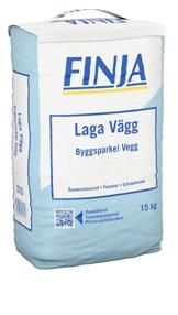 GOLV Laga Vägg Uppfyllnad och justering på underlag av betong, lättbetong, sten och keramik, puts av minst klass CS III samt gipsskivor. Används på väggar och innertak.