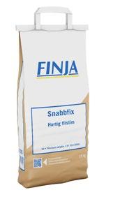 Fästmassor INNAN DU FIX BÖRJAR & FOG Snabbfix Vitcementbaserad och snabbtorkande fästmassa med hög flexibilitet.
