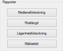 systemet i detta fall initialt bara har med ägare som är markerade som bostadsrättsförening. Gör dina val och klicka på nästa.