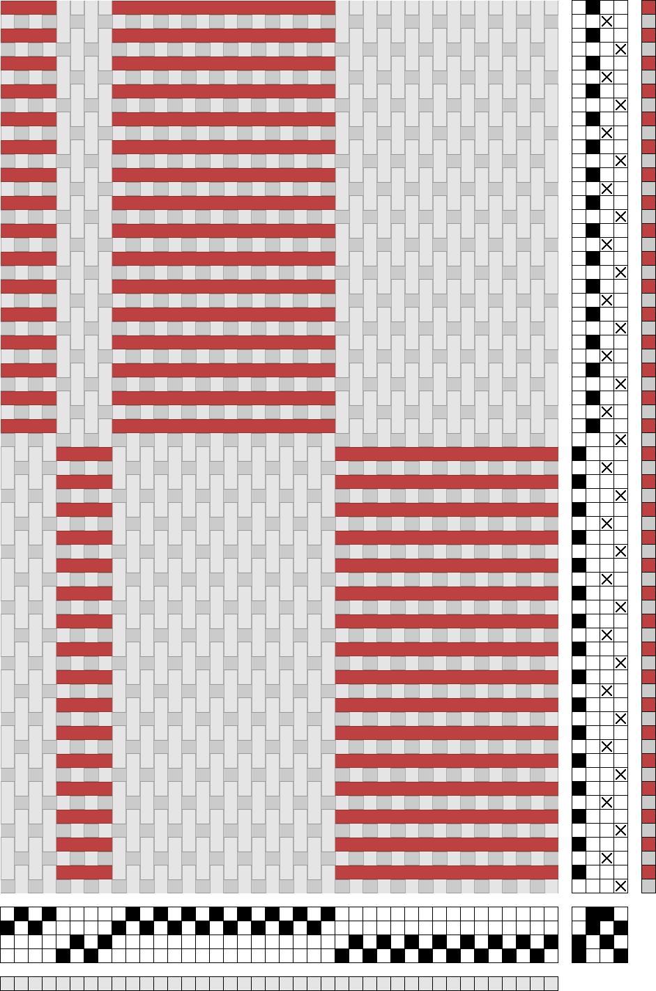 Packa samman trådar olika sätt att visa Plattväv Det finns oftast inte bara ett enda sätt att simulera ett tyg. Exemplet Plattväv får visa hur man kan packa samman inslagen på olika sätt.