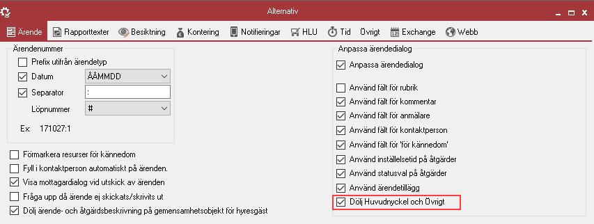 AVVECKLING AV HUVUDNYCKEL / ÄRENDE ÖVRIGT Vi har nu tagit nästa steg i processen att avveckla begreppen huvudnyckel och ärende övrigt från Teknisk Förvaltning.