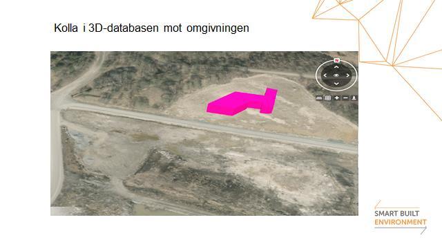 Vi har testat att skicka en IFC-modell över kontorsbyggnaden och testbäddsprojektet vid Lunds universitet har använt sina FME-rutiner och gjort en XML-fil enligt svensk geoprocess till oss.