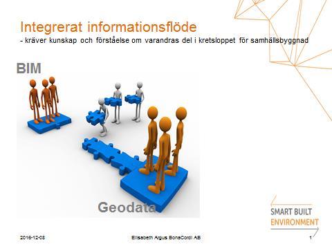 Vid bygglovsprövning behövs hög noggrannhet på geodata, tex noggranna fastighetsgränser och noggrann höjdmodell. Mätning av fastighetsgränser och höjder behövs inför byggnation.