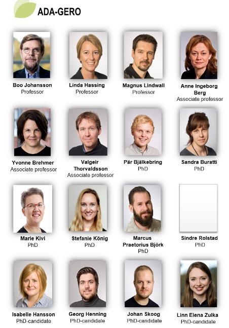 Our group is dedicated to advance: basic understanding of age-related cognitive and emotional health multidisciplinary