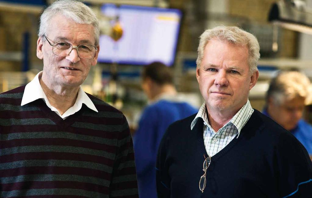 Huvudreceptet är att tillsammans med engagerade medarbetare ta bort allt onödigt arbete och att producera i ett jämnare flöde. När högkonjunk turen kommer är man väl rustade.