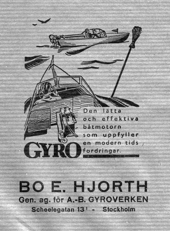 1,659 motorer äro sålda sedan dess! Bara under 1938 såldes 548 Gyrooräknat ett 40-tal i Dalarna. Till personer med namnet Andersson har i år gått 55 motorer!